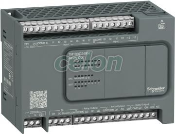 Modicon M100 24I/O ,C.A.220V, 14 Intrari, 10 Iesiri, Automatizari Industriale, Automatizari de proces si echipamente de control industrial, Easy Modicon M200, Schneider Electric