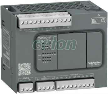 Modicon M200 Easy PLC, 16 I/O1xRS485, tranzisztoros kimenet (source), 24 VDC, Automatizálás és vezérlés, PLC és egyéb vezérlők, Easy Modicon M200, Schneider Electric