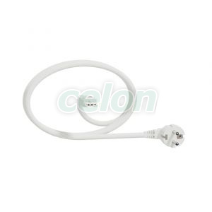 Cablu+conector rapid drept,6m-2,5mm2,alb, Casa si Gradina, Accesorii pentru mobila, Schneider Electric