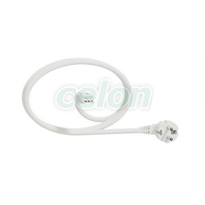 Cablu+conector rapid drept,6m-1,5mm2,alb, Casa si Gradina, Accesorii pentru mobila, Schneider Electric