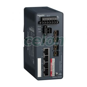 Modicon switch, TCP/IP, menedzselhető, 4TX/2FX, monomódusú, Egyéb termékek, Schneider Electric, Egyéb termékek, Schneider Electric