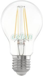 Bec Led E27 Alb Cald 2700K 1x7W 806lm 230V, Surse de Lumina, Lampi si tuburi cu LED, Becuri LED forma clasica, Eglo