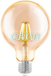 Bec Led Decorativ Vintage 1x4W 350lm E27 Nedimabil 2200K, Surse de Lumina, Lampi LED Vintage Edison, Eglo