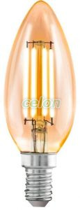 Bec Led Decorativ Vintage 1x4W 270lm E14 Nedimabil 2200K, Surse de Lumina, Lampi LED Vintage Edison, Eglo