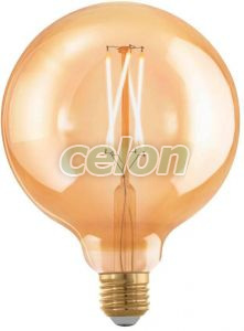 Bec Led Decorativ Vintage 1x4W 300lm E27 Dimabil 1700K, Surse de Lumina, Lampi LED Vintage Edison, Eglo