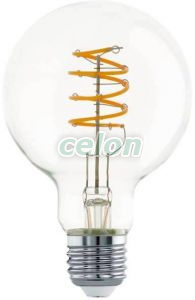 Bec Led Decorativ Vintage 1x4.5W 400lm E27 Nedimabil 2700K, Surse de Lumina, Lampi LED Vintage Edison, Eglo