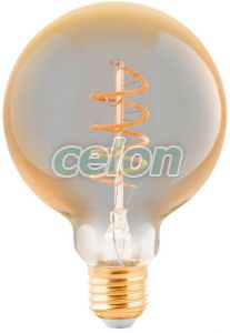 Bec Led Decorativ Vintage 1x4W 245lm E27 Dimabil 2200K, Surse de Lumina, Lampi LED Vintage Edison, Eglo