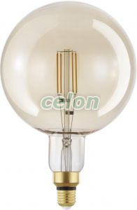 Bec Led Decorativ Vintage 1x4.5W 470lm E27 Dimabil 2200K, Surse de Lumina, Lampi LED Vintage Edison, Eglo