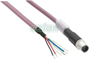 Cable,Straight,M8-4P,Female-Wire, 10M, Alte Produse, Schneider Electric, Alte Produse, Schneider Electric