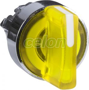 Harmony fém világító választókapcsoló fej, Ø22, 2 állású, sárga, Egyéb termékek, Schneider Electric, Egyéb termékek, Schneider Electric