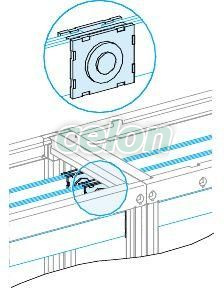 Vízszintes sín csatlakozó 50/60mm, Egyéb termékek, Schneider Electric, Prisma G Moduláris szekrények - Schneider Electric, Schneider Electric