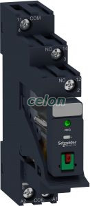 Zelio RXG Interfész relé foglalattal, 1CO, 10A, 230VAC, tesztgomb, LED, Egyéb termékek, Schneider Electric, Egyéb termékek, Schneider Electric