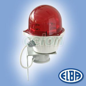 Akadályvilágító lámpa LB LED 4W 230V polikarbonát IP66 Elba, Világítástechnika, Robbanásbiztos és akadályjelző lámpák, Akadály jelző lámpák, Elba