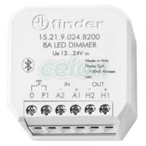 Dimmer Bluetooth 12...24 V.C.C. PWM 8A, montaj în doză, Yesly, pentru Bandă LED, Materiale si Echipamente Electrice, Smart Home - Finder Yesly & Bliss, Finder