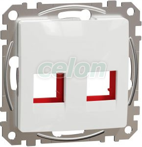 Placa RED RJ45, alb, Prize - Intrerupatoare, Sedna Design & Elements - Schneider Electric, Sedna mecanisme - Alb, Schneider Electric