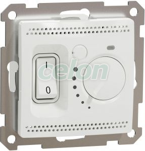 SEDNA Design Padlófűtés termosztát 16A Fehér, Kapcsolók - Konnektorok, Sedna Design & Elements - Schneider Electric, Sedna szerelvények - Fehér, Schneider Electric