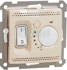 SEDNA Design Padlófűtés termosztát 16A Bézs, Kapcsolók - Konnektorok, Sedna Design & Elements - Schneider Electric, Sedna szerelvények - Bézs, Schneider Electric