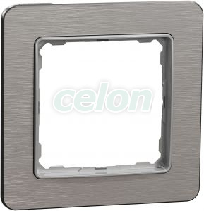 SEDNA Elements Rama 1 post Aluminiu, Prize - Intrerupatoare, Sedna Design & Elements - Schneider Electric, Sedna Elements - Rame decorative, Schneider Electric