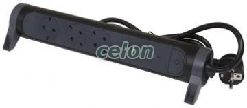 Bloc Multipriza Mobil Premium Rotativ 3x2P+T SPD-Supratensiune USB A+C si intrerupator 1,5m negru, Alte Produse, Legrand, Alte produse, Legrand