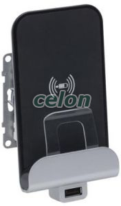 Incarcator inductie+USB, alb, Prize - Intrerupatoare, Gama Suno - Legrand, Suno mecanisme - Alb, Legrand