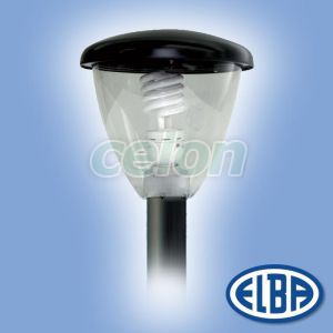 Dekoratív közterületi lámpa AVIS 01 1x75W E27 átlátszó polikarbonát búra IP65 Elba, Világítástechnika, Közterületi lámpatestek, Elba