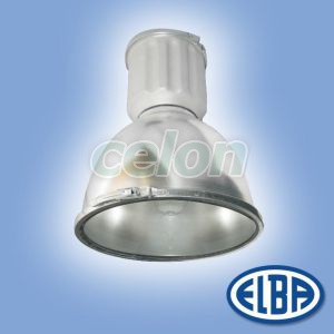 Corp iluminat industrial IEV 07 1x26W bec compact cu reflector lis IP65 35511002 Elba, Corpuri de Iluminat, Iluminat hale industriale, Elba