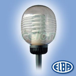 Dekoratív közterületi lámpa OLIMP C 1x125W higany d=350mm opál henger búra IP44 Elba, Világítástechnika, Közterületi lámpatestek, Elba