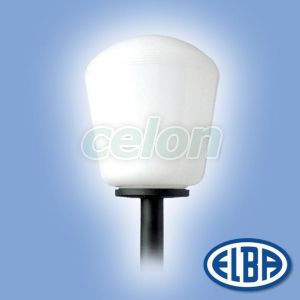 Dekoratív közterületi lámpa IADI 1x100W E27 d=350mm füst búra IP44 Elba, Világítástechnika, Közterületi lámpatestek, Elba