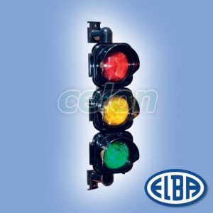 Semafor PRIMO LED 3x1W rosu/galben/verde pentru dirijarea primului vehicul aflat in intersectie IP66 75412062 Elba, Corpuri de Iluminat, Semnale luminoase, semafoare, Elba
