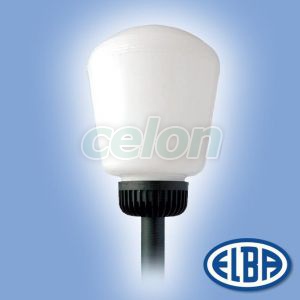 Dekoratív közterületi lámpa OLIMP I 1x125W higany d=350mm füst kúp búra IP44 Elba, Világítástechnika, Közterületi lámpatestek, Elba