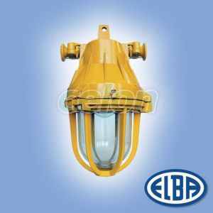 Robbanásbiztos lámpa AI 02 105W II 2G Exde II B T4 izzóval IP54 Elba, Világítástechnika, Robbanásbiztos és akadályjelző lámpák, Robbanásbiztos lámpatestek, Elba