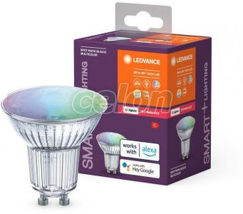 LED izzó GU10 4.9W SMART+ SPOT GU10 MULTICOLOUR 2000…6500K 300lm RGB, Fényforrások, Intelligens Led izzók, Ledvance