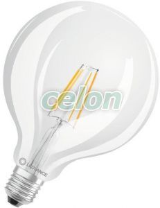 LED izzó E27 Meleg Fehér 2700K 4W 470lm LED CLASSIC GLOBE P Nem Szabályozható, Fényforrások, LED fényforrások és fénycsövek, LED nagygömb izzók, Ledvance