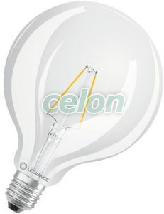 LED izzó E27 Meleg Fehér 2700K 2.5W 250lm LED CLASSIC GLOBE P Nem Szabályozható, Fényforrások, LED fényforrások és fénycsövek, LED nagygömb izzók, Ledvance