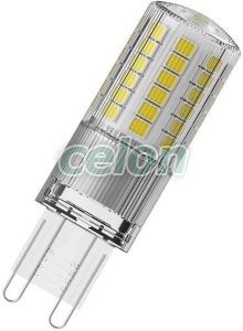 LED izzó G9 Meleg Fehér 2700K 4.8W 600lm LED PIN G9 P Nem Szabályozható, Fényforrások, LED fényforrások és fénycsövek, G9 LED tűlábas izzók, Ledvance