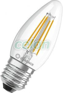 Bec Led Forma Lumanare E27 Alb Cald 2700K 4W 470lm LED CLASSIC B P Nedimabil, Surse de Lumina, Lampi si tuburi cu LED, Becuri LED forma lumanare, Ledvance