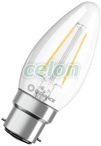 Bec Led B22d Alb Cald 2700K 2.5W 250lm LED CLASSIC B P Nedimabil, Surse de Lumina, Lampi si tuburi cu LED, Becuri LED Profesionale, Ledvance
