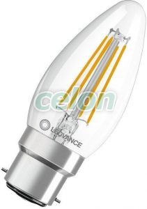LED izzó B22d Meleg Fehér 2700K 4W 470lm LED CLASSIC B P Nem Szabályozható, Fényforrások, LED fényforrások és fénycsövek, LED Professzionális izzók, Ledvance
