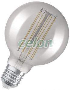 LED Vintage Dekor izzó 11W 500lm VINTAGE 1906 LED DIM E27 Szabályozható 1800K, Fényforrások, LED Vintage Edison dekor izzók, Osram