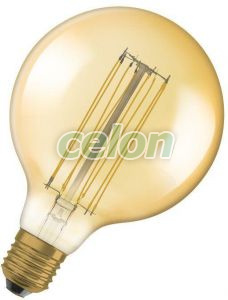 Bec Led Decorativ Vintage 5.8W 470lm VINTAGE 1906 LED DIM E27 Dimabil 2200K, Surse de Lumina, Lampi LED Vintage Edison, Osram