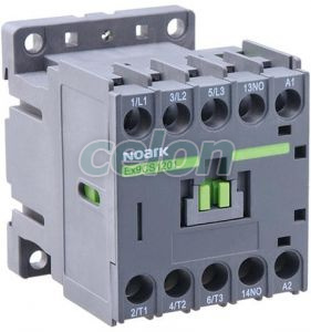 Mini-contactor, 3-poli, 12A AC-3, cont. 48 V AC, 1 NC contact auxiliar integrat, Alte Produse, Noark, Noark