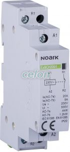 Releu de instalare, 20 A, cont. 240 V, 1 NC + 1 NO contact, Alte Produse, Noark, Noark