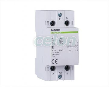 Contactor de instalare, 40 A, cont. 220/230 V, 1 NC + 1 NO contact, Alte Produse, Noark, Noark