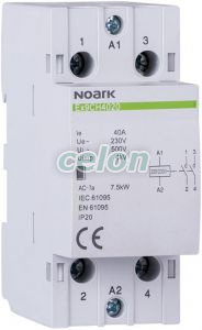 Contactor de instalare, 63 A, cont. 220/230 V, 1 NC + 1 NO contact, Alte Produse, Noark, Noark