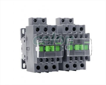 Contactor inversor, 3-poli, 25A AC-3, cont. 230 V AC, integrat 1 NC + 1 NO contacte auxiliare, Alte Produse, Noark, Noark