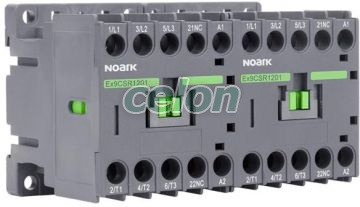 Mini-Contactor inversor, 3-poli, 6A AC-3, cont. 230 V AC, integrat 1 NO contacte auxiliare, Alte Produse, Noark, Noark