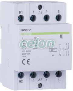 Contactor de instalare, 40 A, cont. 230V, 2 NO + 2 NC contacte, Alte Produse, Noark, Noark