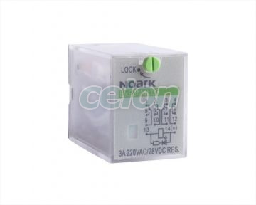 Releu Plug-in 3 A, 230 V AC, 4 contacte, Alte Produse, Noark, Noark