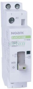 Contactor modular si cu comutare manuala , 20A , 220-240V AC, 1 NO + 1 NC contacte, Alte Produse, Noark, Noark