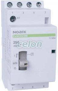 Contactor modular si cu comutare manuala , 25A , 220-240V AC, 4 NC contacte, Alte Produse, Noark, Noark